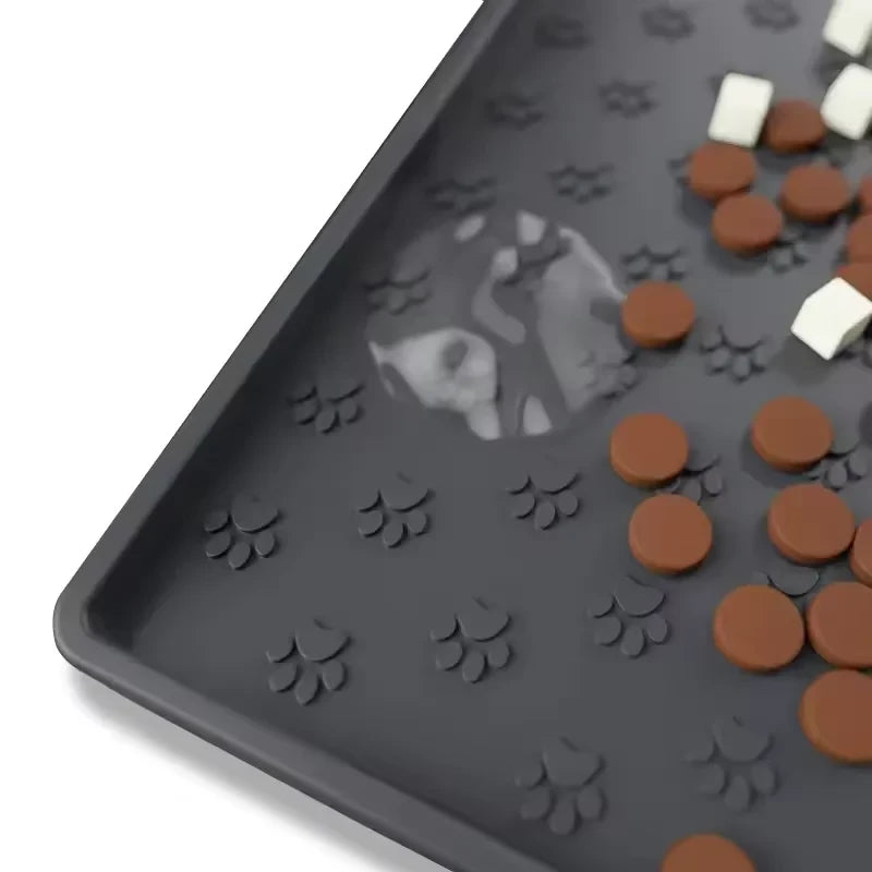 Silicone material dog drinking water and eating mat cat mat pet mat waterproof wear-resistant durable easy to clean pet supplies