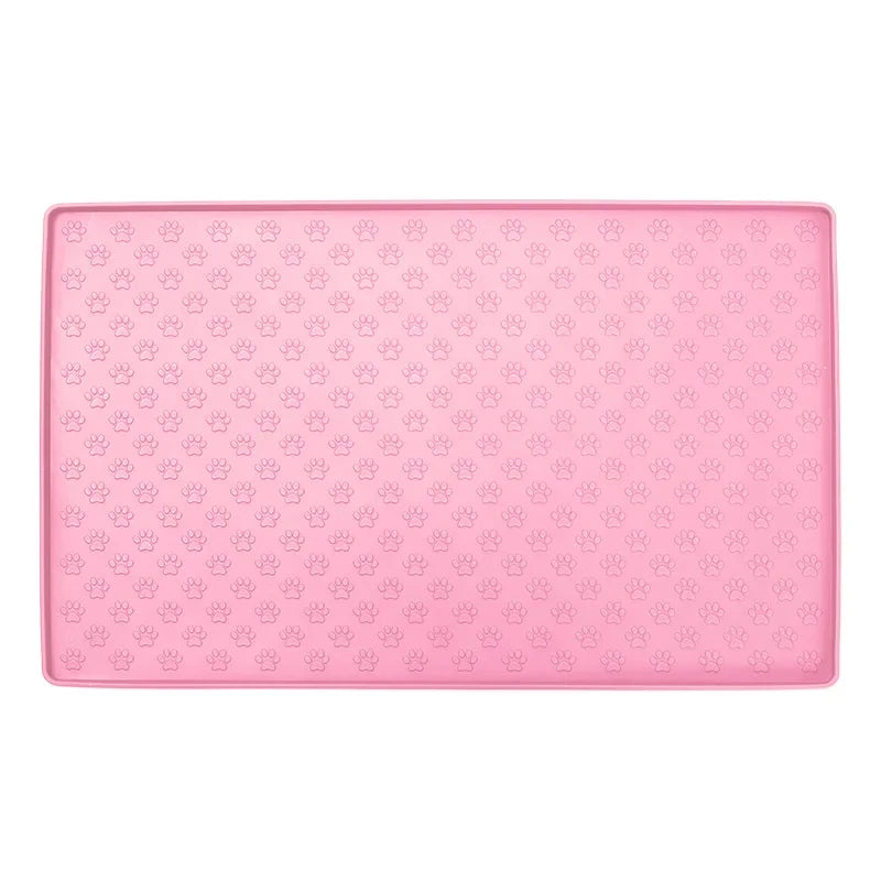 Silicone material dog drinking water and eating mat cat mat pet mat waterproof wear-resistant durable easy to clean pet supplies