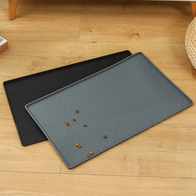 Silicone material dog drinking water and eating mat cat mat pet mat waterproof wear-resistant durable easy to clean pet supplies