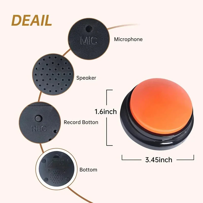 Voice Recording Dog Communication Button